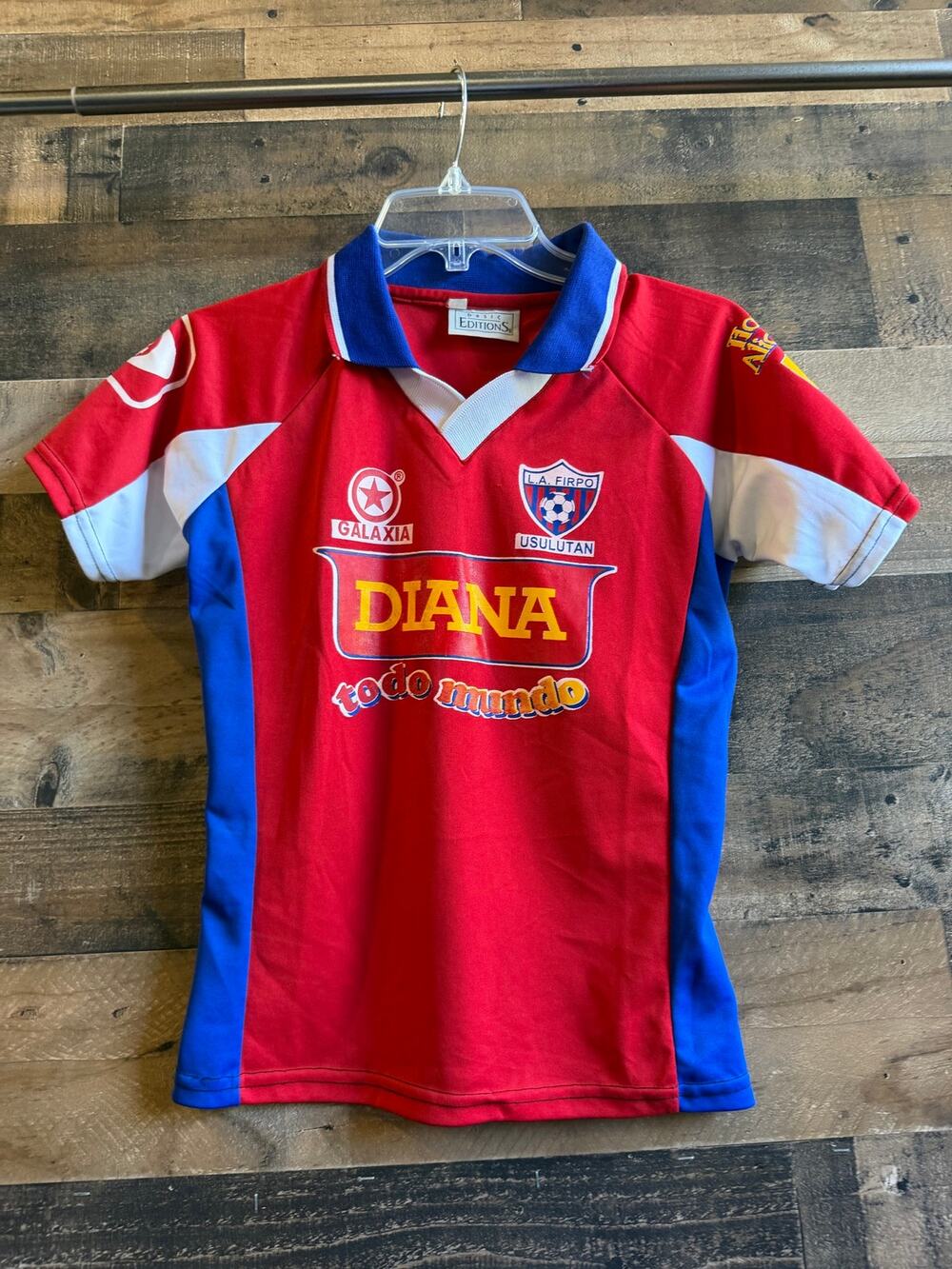 Vintage CD Luis Angel Firpo El Salvador Soccer Jersey Shirt Basic Editions-Large